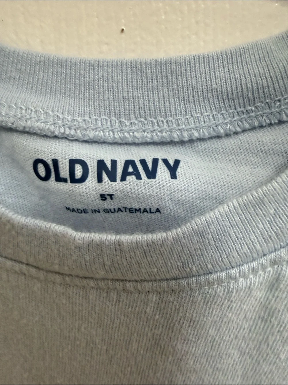 Old Navy Mom's Bear Cub Light Blue Kids Long-Sleeve Tee, Size 5T